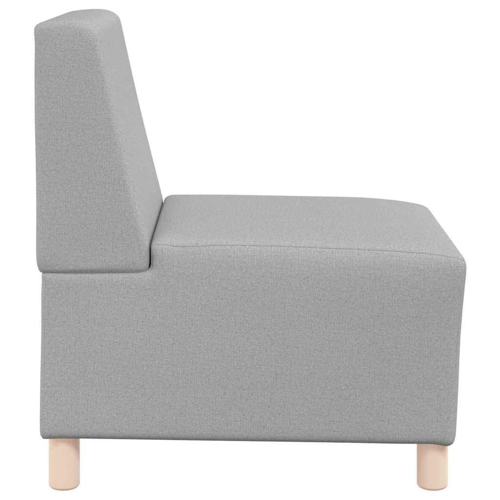 Modular Sofa Unit Armless 3 pcs Cloud Grey 55 x 74 x 82 cm